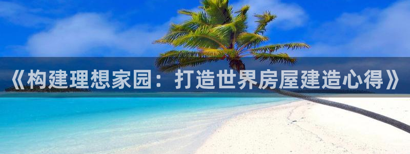威九国际的女主：《构建理想家园：打造世界房屋建造心得》