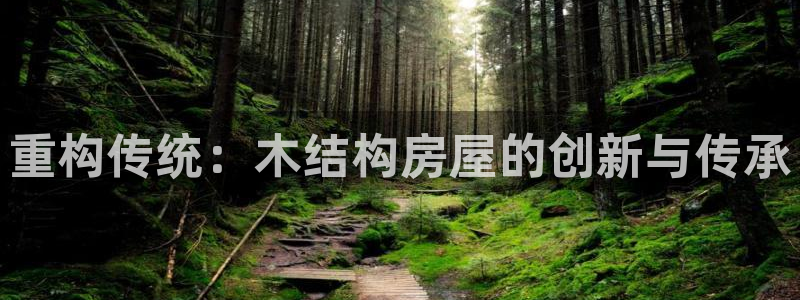 威九国际官网登录入口下载：重构传统：木结构房屋的创新与传承