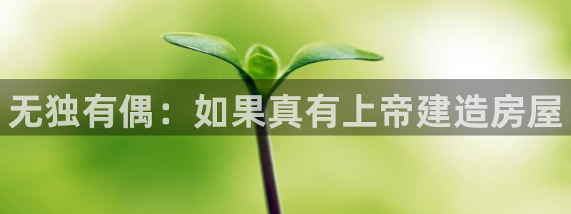 威九国际演员2023年最新作品：无独有偶：如果真有上帝建造房屋