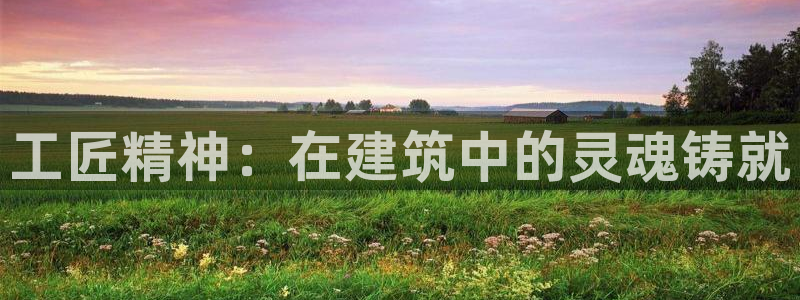 威九国际最新：工匠精神：在建筑中的灵魂铸就