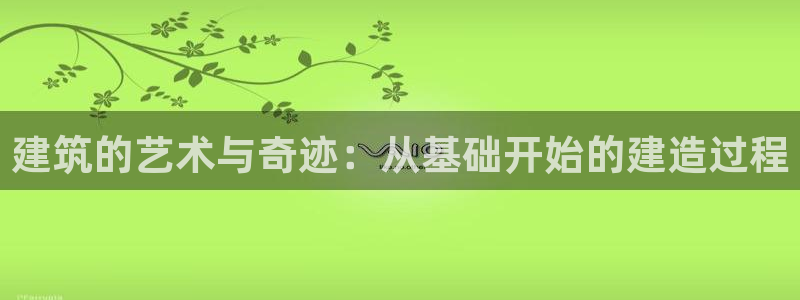 威九国际78mapp官网版下载：建筑的艺术与奇迹：从基础开始的建造过程