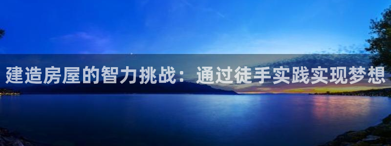 威九国际第一页：建造房屋的智力挑战：通过徒手实践实现梦想