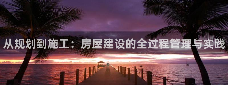 威九国际78app：从规划到施工：房屋建设的全过程管理与实践